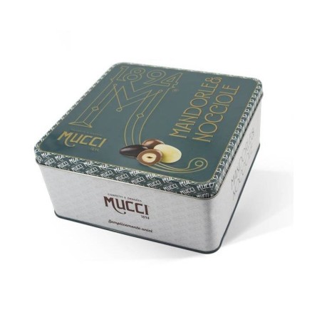 Mandorle e Nocciole Assortite in monodose - SCATOLA IN LATTA 380gr.