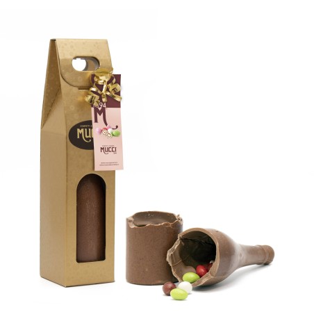 Bottiglia di Cioccolato al Latte con Tenerelli Mucci® 600gr