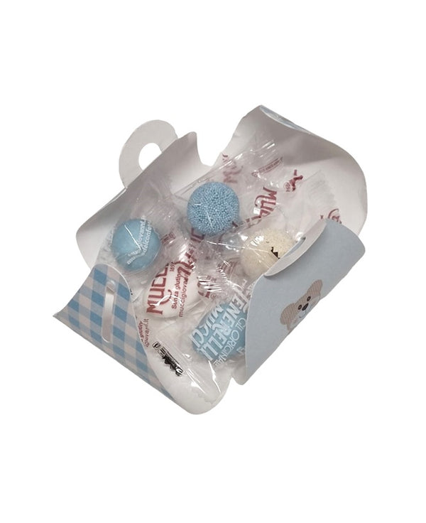 Tortina Nascita Bimbo con 5 confetti assortiti in monodose