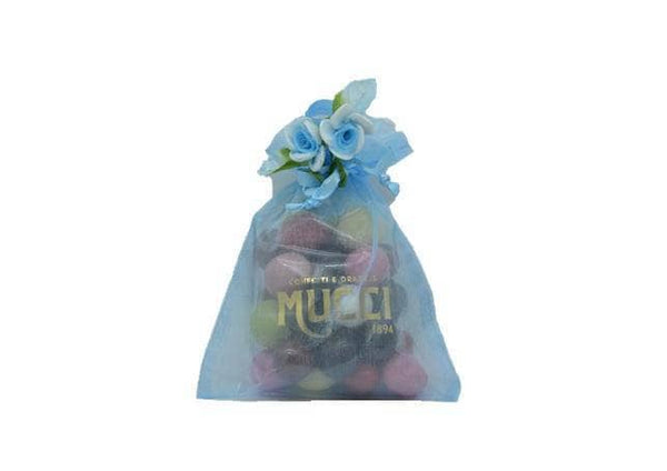 Mucci Dragées Confetti e Dragées Mucci® gusti assortiti - Sacchetti organza colorati 150gr./cad.