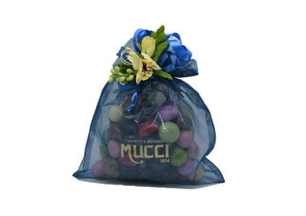 Mucci Dragées Confetti e Dragées Mucci® gusti assortiti - Sacchetti organza colorati 400gr./cad.